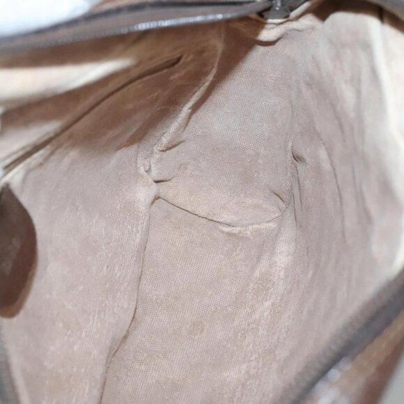 GUCCI GG Supreme Web Sherry Line Bag PVC Beige Gold 001 56 6472 Auth ep10466 - Picture 11 of 16